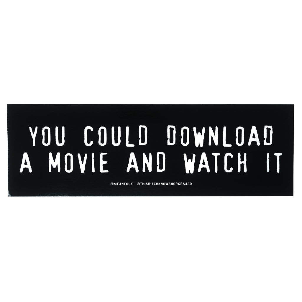 Download A Movie Bumper Sticker